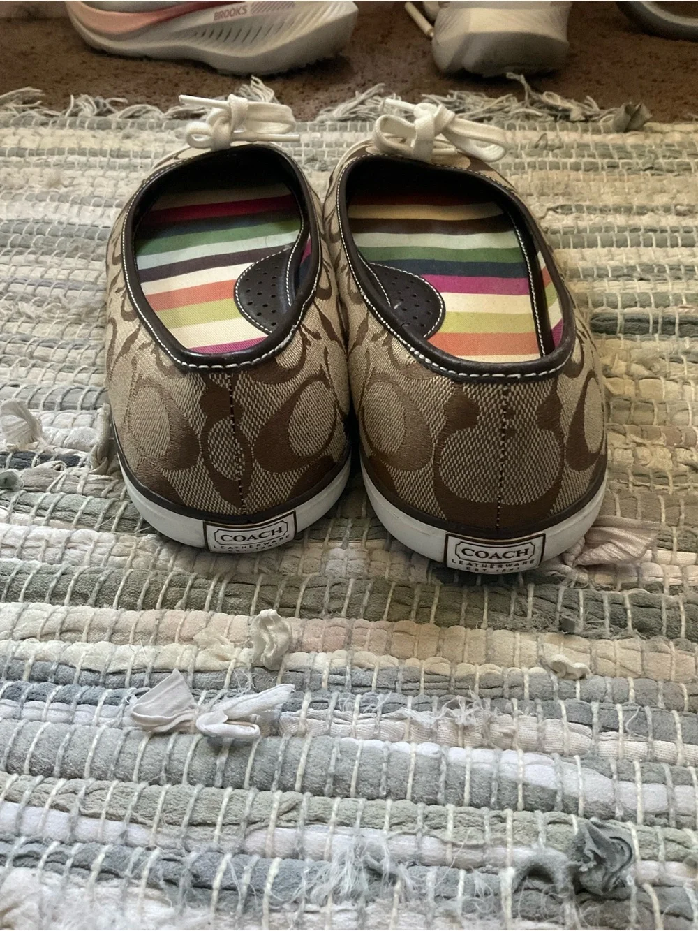Coach Melissa Signature Print Ballet Flats